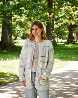 Strikkeopskrift til cardigan med lommer