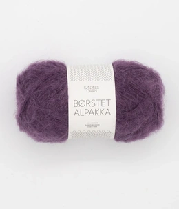 Garn Børstet Alpakka 4672 Brombærsaft