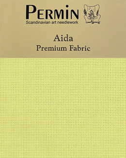 Precut broderistof Aida 5,4 tr. Grøn