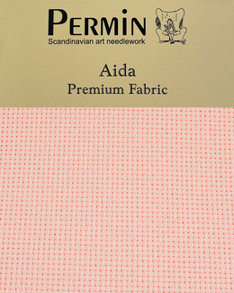 Lyserødt broderistof