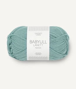 Garn Babyull Lanett 6841 Støvet Aqua