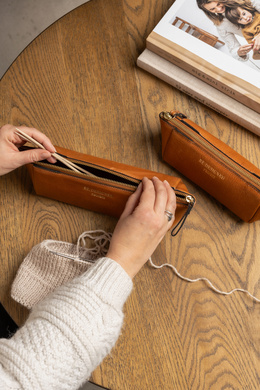 Lækkert penalhus i lyst læder fra Re:designed