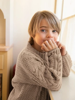 Aran sweater til børn