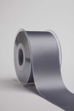 Satinbånd 50 mm i bredden Grå