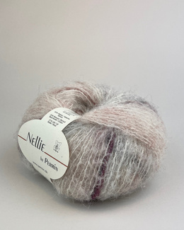 Garn Nellie 882408 Nellie Sart rosa/vinrød/rust