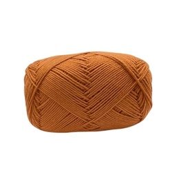 Garn Bomuldsgarn 8/4 farve 73 Gyldenbrun