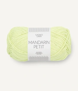 Blødt bomuldsgarn Mandarin Petit 9312 Bright Lime