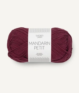 Garn Mandarin Petit 4372 Dyb Burgunder