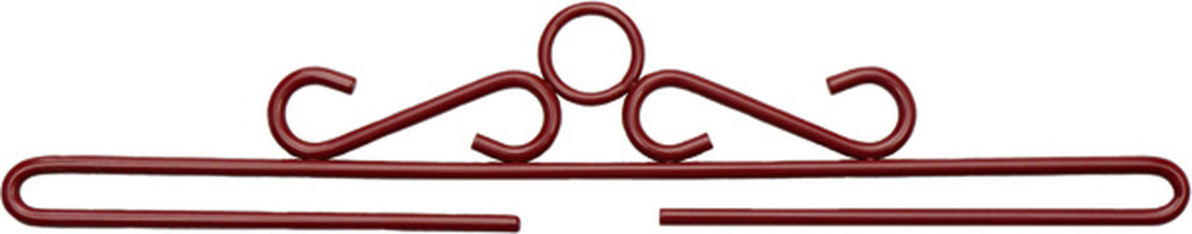 Mørkerødt Antique X-Mas ophængsbeslag 55 cm