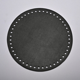 Rund taskebund i sort læder