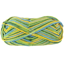 Tykt multifarvet bomuldsgarn i grønne farver