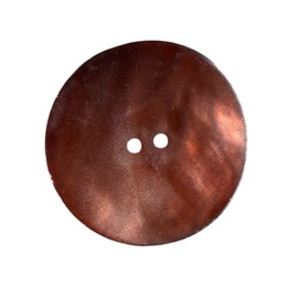 Perlemorsknap i kobberfarvet