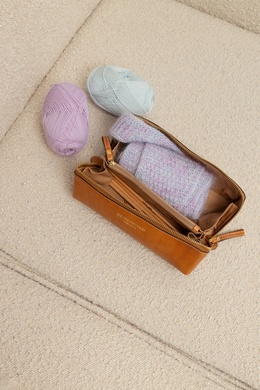 Project 41 - læderetui i gyldenbrunt læder