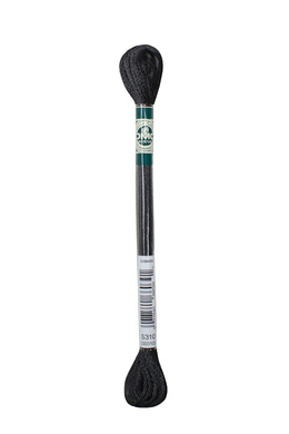 Broderigarn Mouline Satin S310 Sort