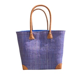 Kurvetaske – Bastvævet, Small, Lilla