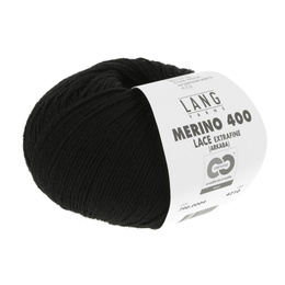 Garn Merino 400 Lace 0004 Sort