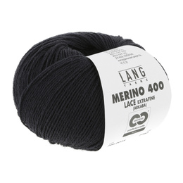 Garn Merino 400 Lace 0025 Natteblå