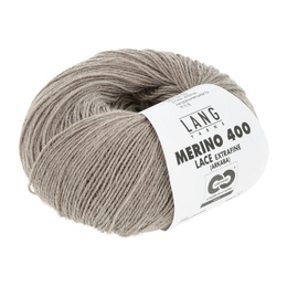 Garn Merino 400 Lace 0039 Lysebrun