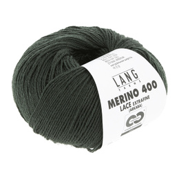 Garn Merino 400 Lace 0318 Mørkegrøn