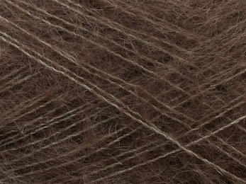 Brunt mohairgarn