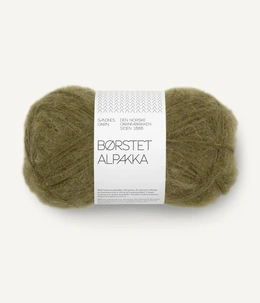 Garn Børstet Alpakka 9873 Dark Olive