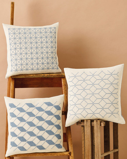 Broderikit til en pude i skandinavisk stil