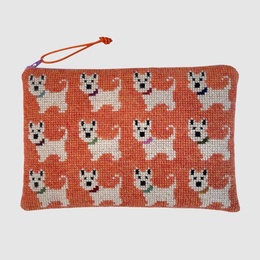 Broderikit til clutch med hunde på