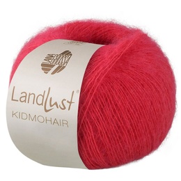 Garn Landlust Kidmohair 011 Rød