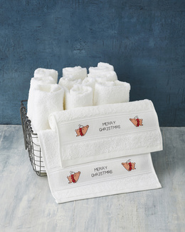 Broderikit med glade julegrise