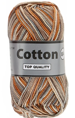 Flerefarvet bomuldsgarn