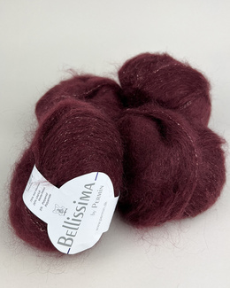 Mohair med glimmertråd