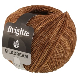 Garn med silke Brigitte Silkdream 1 Camel