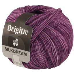 Garn Brigitte Silkdream 10 Rødviolet