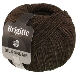 Garn Brigitte Silkdream 3 Gråbrun
