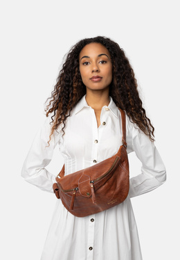 Lækker bumbag i mørkt læder