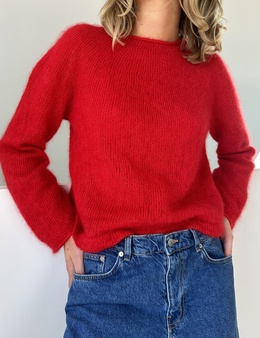 plain-yoke-blouse-strikkeopskrift