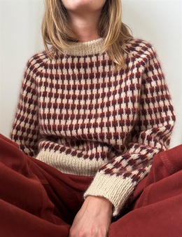 Facet sweater fra LeKnit