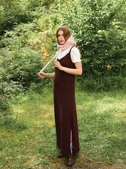 Strikkeopskrift til et tørklæde med hat