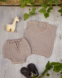 Strikkeopskrift til babysæt