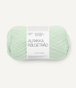 Garn til følgetråd Alpakka Følgetråd 7911 Mint Green