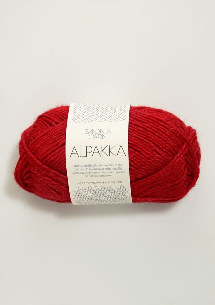 Garn Alpakka 4219 - Rød
