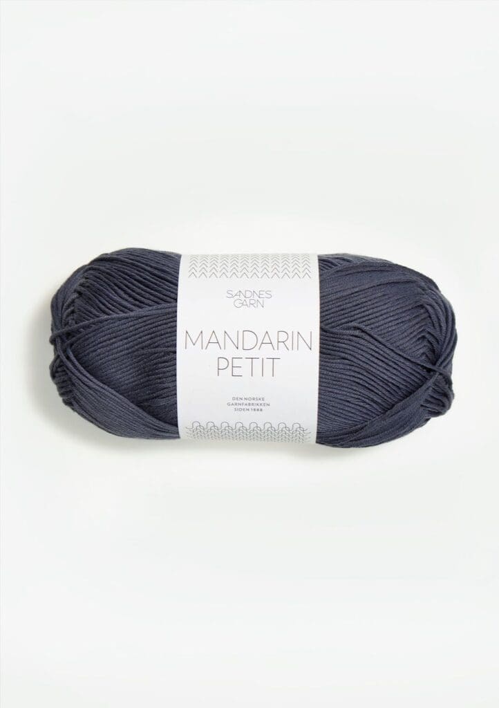 Garn Mandarin Petit 6061 - Mørk Gråblå