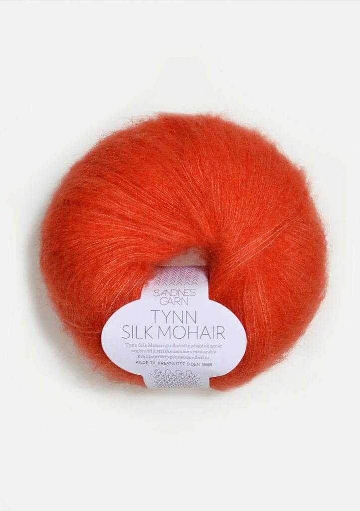 Tynn Silk Mohair Orange fra Sandnes