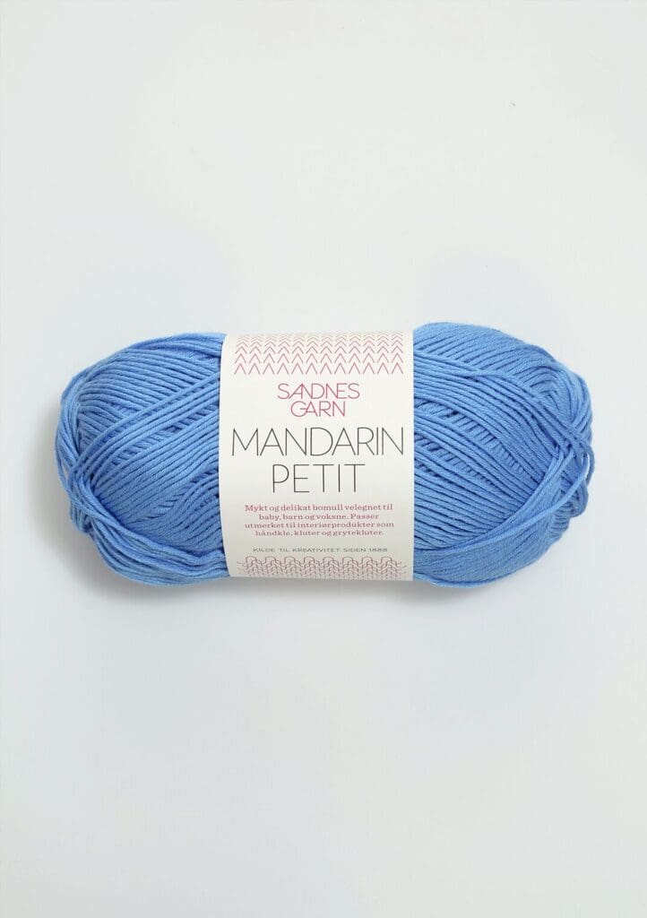 Garn Mandarin Petit 6015 Blå