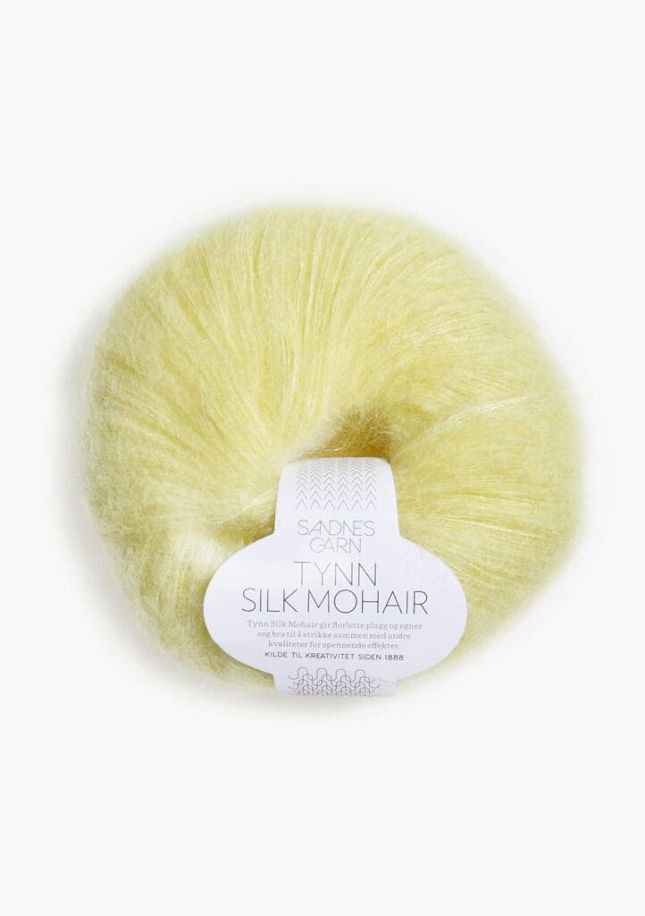 Garn Tynn Silk Mohair 2101 - Lys Gul