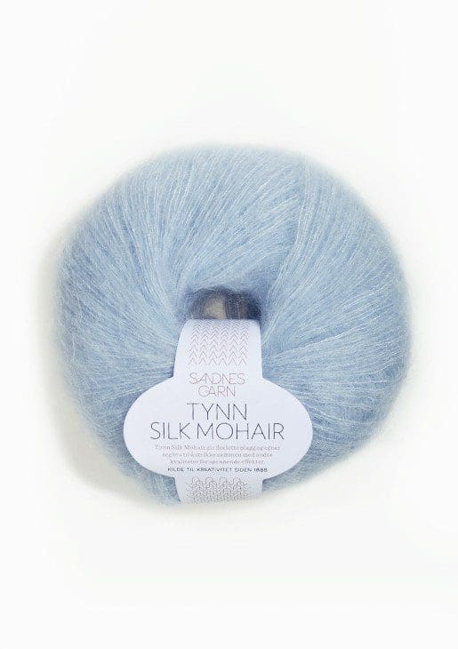 Garn Tynn Silk Mohair 6012 Lys Blå