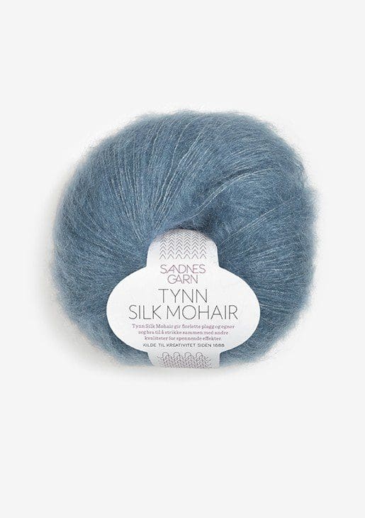 Garn Tynn Silk Mohair 6552 Isblå