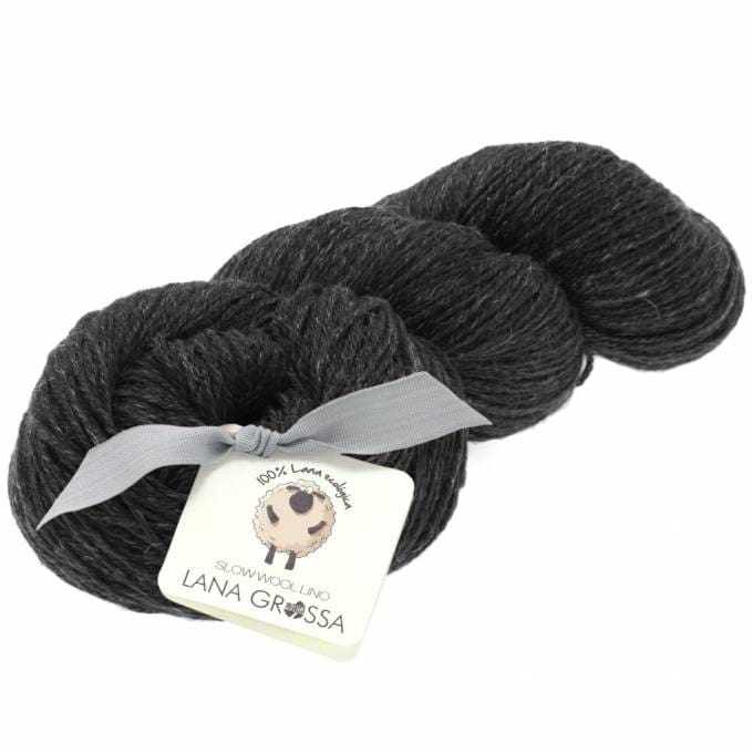 Slow Wool Lino 008 - Antrasit