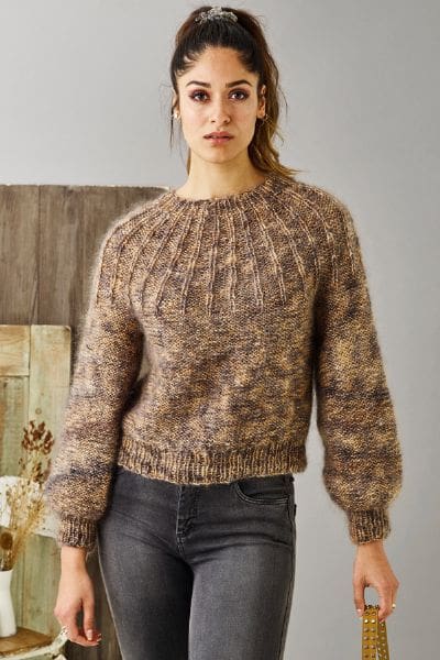 Strikkeopskrift på damesweater