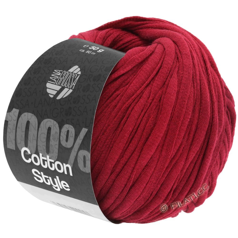 Garn 100% Cotton Style 008 Rød